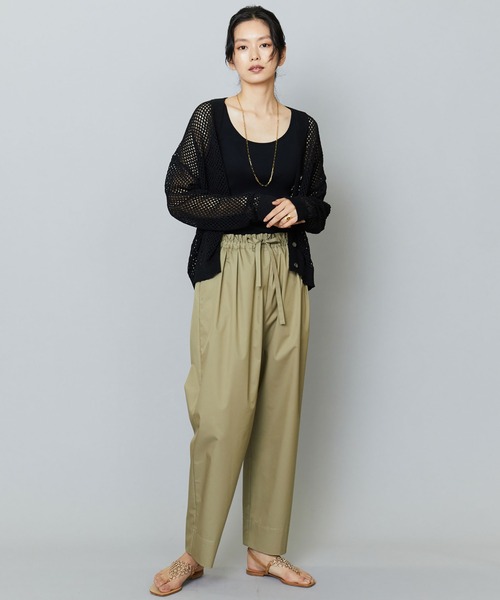 1er Arrondissement(プルミエアロンディスモン)の「コットンポリテーパードパンツ(その他パンツ・レディース・ブラック/カーキ・36/38)」の3枚目の写真