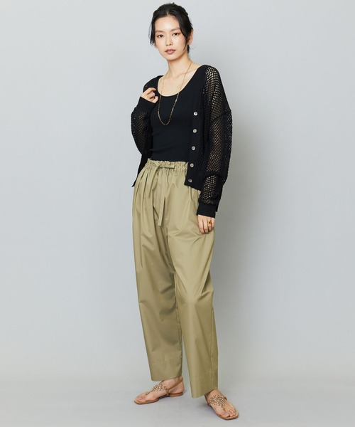 1er Arrondissement(プルミエアロンディスモン)の「コットンポリテーパードパンツ(その他パンツ・レディース・ブラック/カーキ・36/38)」の5枚目の写真