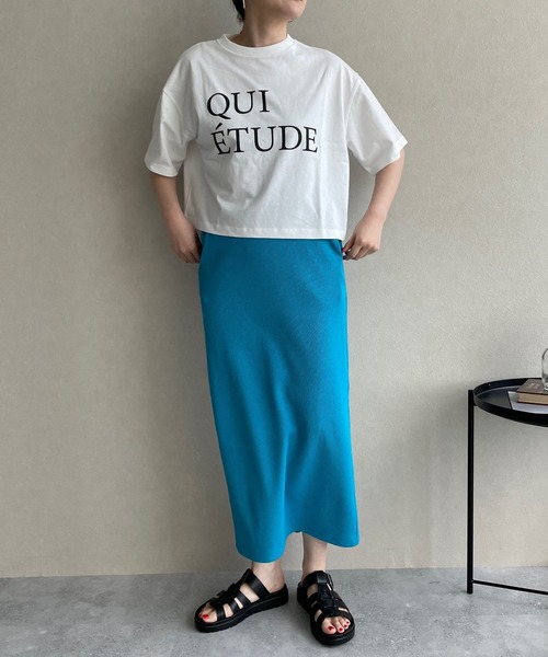 LOWRYS FARM（ローリーズファーム）の「ショートロゴＴシャツＳＳ　904396（Tシャツ/カットソー・レディース・イエロー/ホワイト/オフホワイト/グレー/その他1/ブルー系その他/ホワイト×グレー・FREE）」の21枚目の写真