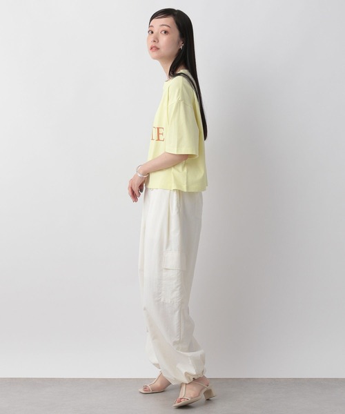 LOWRYS FARM（ローリーズファーム）の「ショートロゴＴシャツＳＳ　904396（Tシャツ/カットソー・レディース・イエロー/ホワイト/オフホワイト/グレー/その他1/ブルー系その他/ホワイト×グレー・FREE）」の9枚目の写真