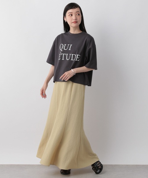 LOWRYS FARM（ローリーズファーム）の「ショートロゴＴシャツＳＳ　904396（Tシャツ/カットソー・レディース・イエロー/ホワイト/オフホワイト/グレー/その他1/ブルー系その他/ホワイト×グレー・FREE）」の15枚目の写真