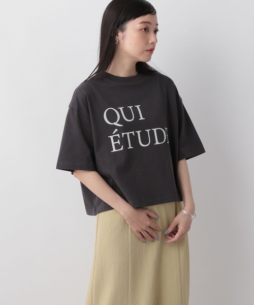 LOWRYS FARM（ローリーズファーム）の「ショートロゴＴシャツＳＳ　904396（Tシャツ/カットソー・レディース・イエロー/ホワイト/オフホワイト/グレー/その他1/ブルー系その他/ホワイト×グレー・FREE）」の12枚目の写真