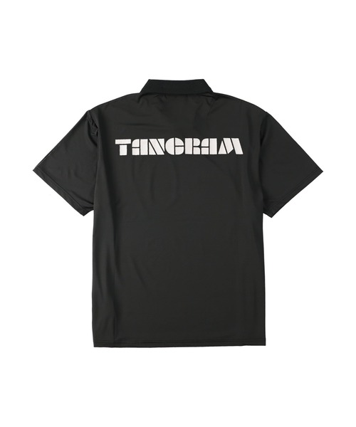 TANGRAM（タングラム）の「ONE SNAP POLO SHORT SLEEVE（ポロシャツ・メンズ・ブラック/ホワイト・S/XS）」の2枚目の写真