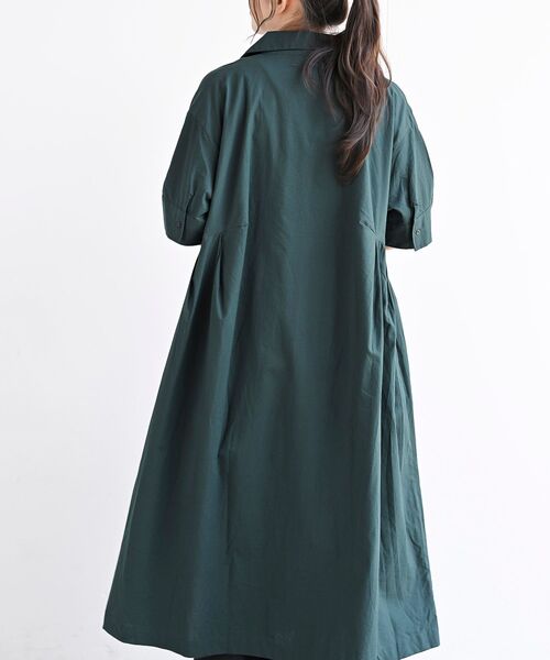 rps(アールピーエス)の「オープンカラーシャツワンピース(シャツワンピース・レディース・カーキ/ダークグリーン/チャコールグレー・フリー)」の19枚目の写真