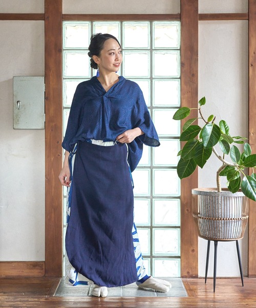 トップス kyama カヤ】菊薫る長丈トップス（その他トップス）｜カヤ（カヤ）の