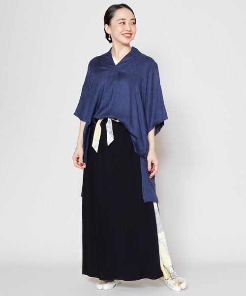 カヤ(カヤ)の「【カヤ】菊薫る長丈トップス(その他トップス・レディース・グレー/スミクロ/ネイビー/グリーン/レッド・FREE)」の10枚目の写真