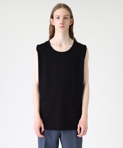 tk.TAKEO KIKUCHI(ティーケータケオキクチ)の「◆ロングタンクトップ(タンクトップ・メンズ・ブラック/ホワイト・02/03)」の4枚目の写真