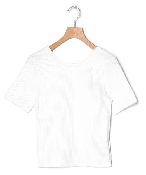 w closet(ダブルクローゼット)の「【カップ付き】アソートクルーネックプルオーバー(Tシャツ/カットソー・レディース・ブラック/ホワイト×ブラック/イエロー系その他/ブラウン系その他/オフホワイト・FREE)」の19枚目の写真