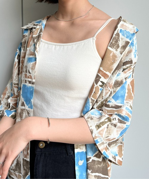 CPCM（シーピーシーエム）の「ダブルストラップカップ付きキャミ（キャミソール・レディース・ホワイト系その他/ベージュ/グリーン系その他2/ブラック・FREE）」の2枚目の写真