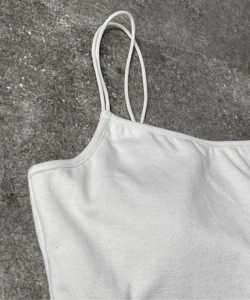 CPCM（シーピーシーエム）の「ダブルストラップカップ付きキャミ（キャミソール・レディース・ホワイト系その他/ベージュ/グリーン系その他2/ブラック・FREE）」の8枚目の写真