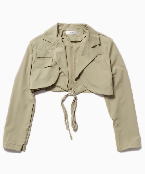 ROOPTOKYO（ループトウキョウ）の「▲Short Jacket（テーラードジャケット・レディース・ブラック/ベージュ/チャコールグレー/ブラウン・L/S/M）」の17枚目の写真