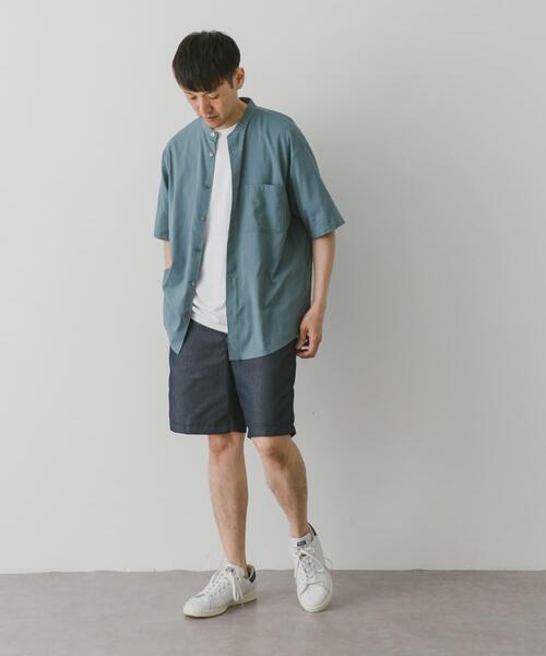 URBAN RESEARCH DOORS（アーバンリサーチドアーズ）の「『接触冷感』コンフォートバンドカラーショートスリーブシャツ（シャツ/ブラウス・メンズ・グリーン/グレー/ブラック・LARGE/MEDIUM）」の17枚目の写真