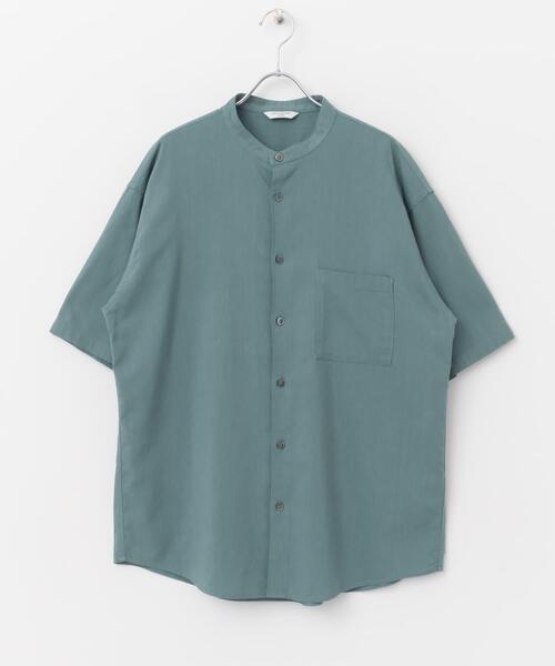 URBAN RESEARCH DOORS（アーバンリサーチドアーズ）の「『接触冷感』コンフォートバンドカラーショートスリーブシャツ（シャツ/ブラウス・メンズ・グリーン/グレー/ブラック・LARGE/MEDIUM）」の19枚目の写真