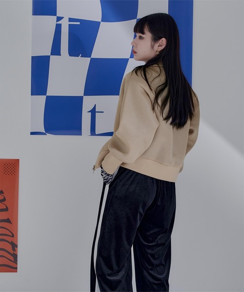 miette（ミエット）の「ダブルラッセルボリュームスリーブブルゾン（ブルゾン・レディース・ライトベージュ/ブルー/ピンク・FREE）」の15枚目の写真