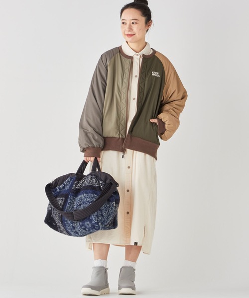 KRIFF MAYER Lady's Collection(クリフメイヤーレディースコレクション)の「柄ボアショルダーバッグ(ショルダーバッグ・レディース・チャコール/ネイビー/ナチュラル・FREE)」の8枚目の写真