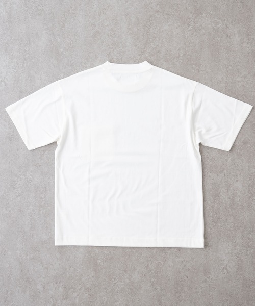 BRICK & SONS(ブリックアンドサンズ)の「ブレーティング クルーネック半袖Tシャツ(Tシャツ/カットソー・メンズ・グリーン/ホワイト/ダークオレンジ/チャコールグレー・S/M/L)」の5枚目の写真