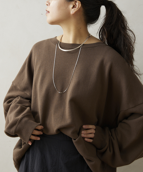 JOURNAL STANDARD relume（ジャーナルスタンダード　レリューム）の「CALIFORNIA UPCYCLE クロップドスウェット（スウェット・メンズ・ブラック系その他/ブラウン/ライトグレー・LARGE/MEDIUM）」の3枚目の写真