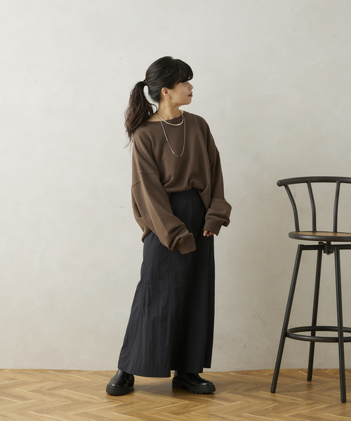 JOURNAL STANDARD relume（ジャーナルスタンダード　レリューム）の「CALIFORNIA UPCYCLE クロップドスウェット（スウェット・メンズ・ブラック系その他/ブラウン/ライトグレー・LARGE/MEDIUM）」の8枚目の写真