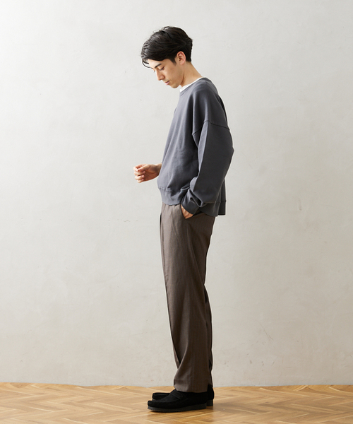 JOURNAL STANDARD relume（ジャーナルスタンダード　レリューム）の「CALIFORNIA UPCYCLE クロップドスウェット（スウェット・メンズ・ブラック系その他/ブラウン/ライトグレー・LARGE/MEDIUM）」の10枚目の写真