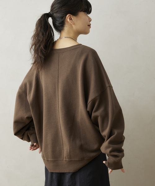 JOURNAL STANDARD relume（ジャーナルスタンダード　レリューム）の「CALIFORNIA UPCYCLE クロップドスウェット（スウェット・メンズ・ブラック系その他/ブラウン/ライトグレー・LARGE/MEDIUM）」の11枚目の写真