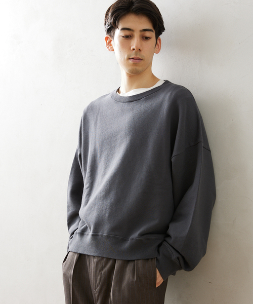 JOURNAL STANDARD relume（ジャーナルスタンダード　レリューム）の「CALIFORNIA UPCYCLE クロップドスウェット（スウェット・メンズ・ブラック系その他/ブラウン/ライトグレー・LARGE/MEDIUM）」の16枚目の写真