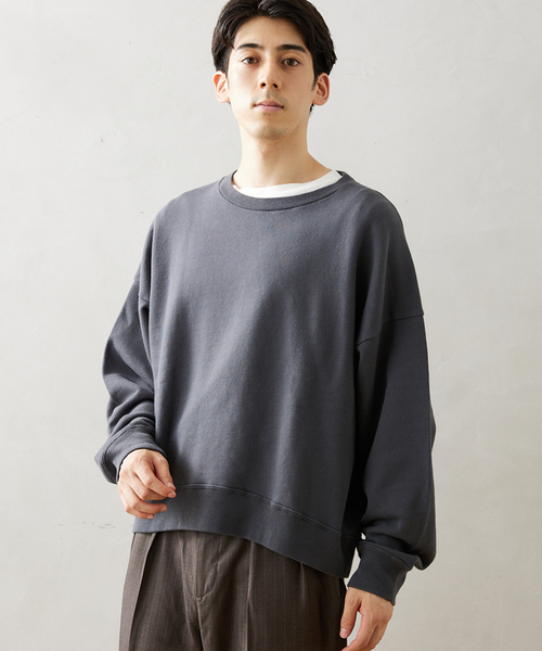 JOURNAL STANDARD relume（ジャーナルスタンダード　レリューム）の「CALIFORNIA UPCYCLE クロップドスウェット（スウェット・メンズ・ブラック系その他/ブラウン/ライトグレー・LARGE/MEDIUM）」の17枚目の写真