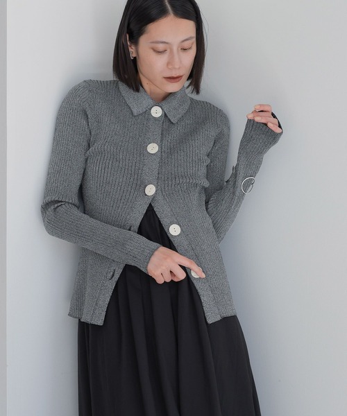 LOWRYS FARM（ローリーズファーム）の「ラメBIGボタンポロロング