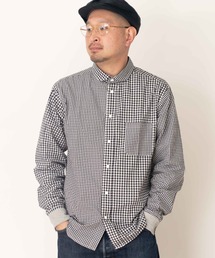 2WAYショールカラー長袖シャツ