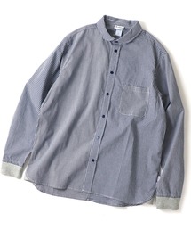 2WAYショールカラー長袖シャツ