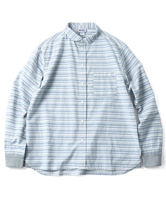 2WAYショールカラー長袖シャツ