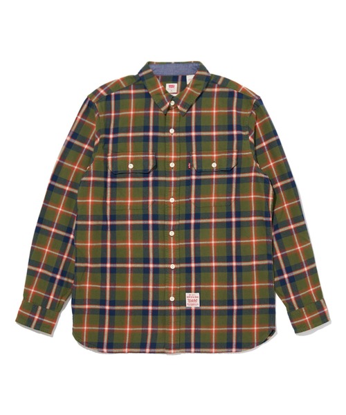 Levi's(リーバイス)の「Levi's/リーバイス WORKWEAR CLASSIC IVAN PLAID MANDARIN RED(シャツ/ブラウス・メンズ・マルチ・S/M/L/XL)」の2枚目の写真
