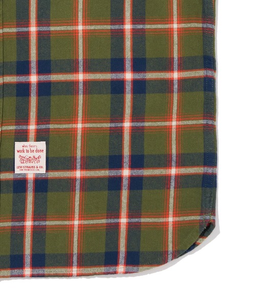 Levi's(リーバイス)の「Levi's/リーバイス WORKWEAR CLASSIC IVAN PLAID MANDARIN RED(シャツ/ブラウス・メンズ・マルチ・S/M/L/XL)」の6枚目の写真