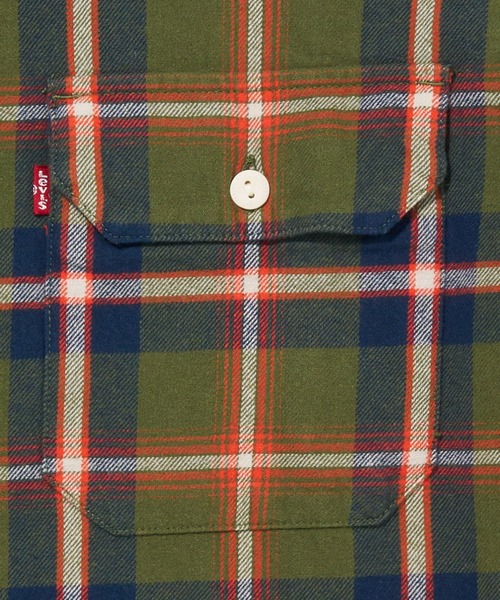 Levi's(リーバイス)の「Levi's/リーバイス WORKWEAR CLASSIC IVAN PLAID MANDARIN RED(シャツ/ブラウス・メンズ・マルチ・S/M/L/XL)」の7枚目の写真