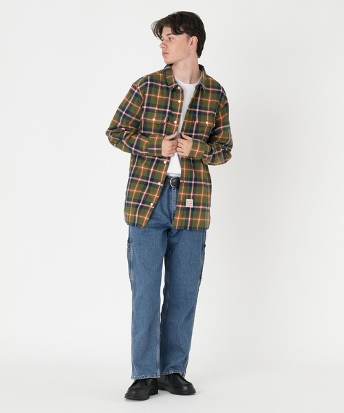 Levi's(リーバイス)の「Levi's/リーバイス WORKWEAR CLASSIC IVAN PLAID MANDARIN RED(シャツ/ブラウス・メンズ・マルチ・S/M/L/XL)」の13枚目の写真