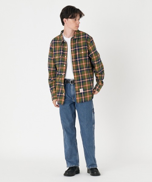 Levi's(リーバイス)の「Levi's/リーバイス WORKWEAR CLASSIC IVAN PLAID MANDARIN RED(シャツ/ブラウス・メンズ・マルチ・S/M/L/XL)」の14枚目の写真