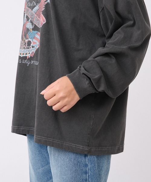 GOOD ROCK SPEED(グッドロックスピード)の「GOOD ROCK SPEED/BLACK EAGLE Tシャツ(Tシャツ/カットソー・レディース・ブラック・FREE)」の9枚目の写真