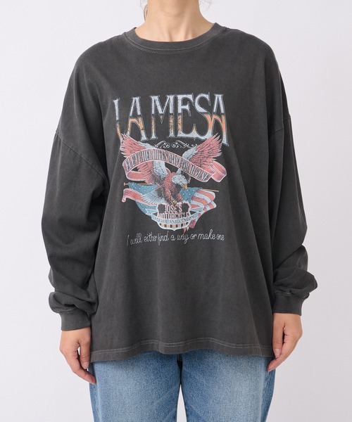 GOOD ROCK SPEED(グッドロックスピード)の「GOOD ROCK SPEED/BLACK EAGLE Tシャツ(Tシャツ/カットソー・レディース・ブラック・FREE)」の5枚目の写真