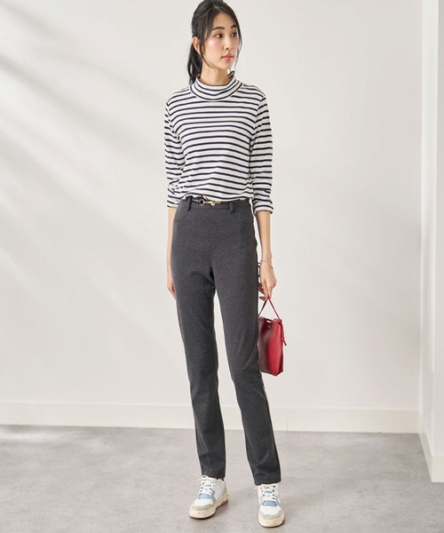 BELLUNA PLUS(ベルーナ)の「防風ストレッチ素材ストレートパンツ股下68cm(その他パンツ・レディース・オリーブ/セージグリーン/ブラック/チャコール/オフホワイト・LARGE/MEDIUM/SMALL/X-LARGE)」の22枚目の写真