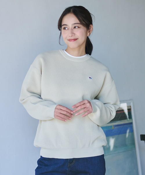 Arnold Palmer(アーノルドパーマー)の「シェア ポリワッフル ニット プルオーバー(ニット/セーター・レディース・グレー/レッド/アイボリー/ブラック・M/XS/L/S/LL)」の16枚目の写真