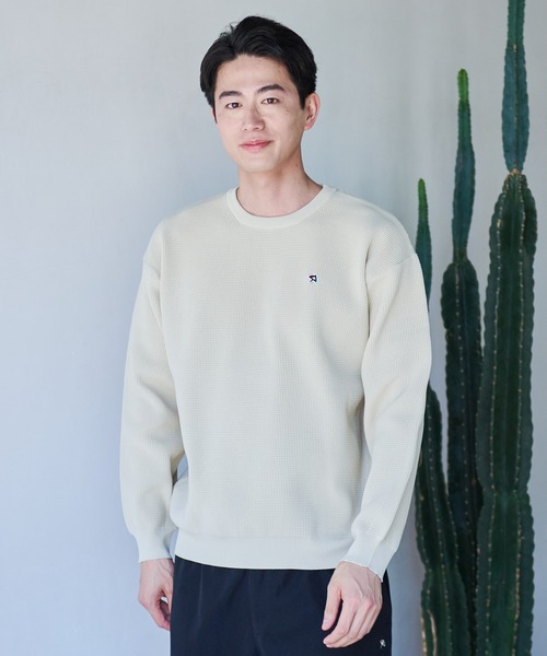 Arnold Palmer(アーノルドパーマー)の「シェア ポリワッフル ニット プルオーバー(ニット/セーター・レディース・グレー/レッド/アイボリー/ブラック・M/XS/L/S/LL)」の14枚目の写真