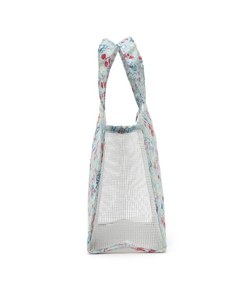 LAURA ASHLEY(ローラアシュレイ)の「ロサ サンクタ柄 スパ バッグ(トートバッグ・レディース・ブルー系5/ホワイト系1/ピンク系5・00)」の5枚目の写真