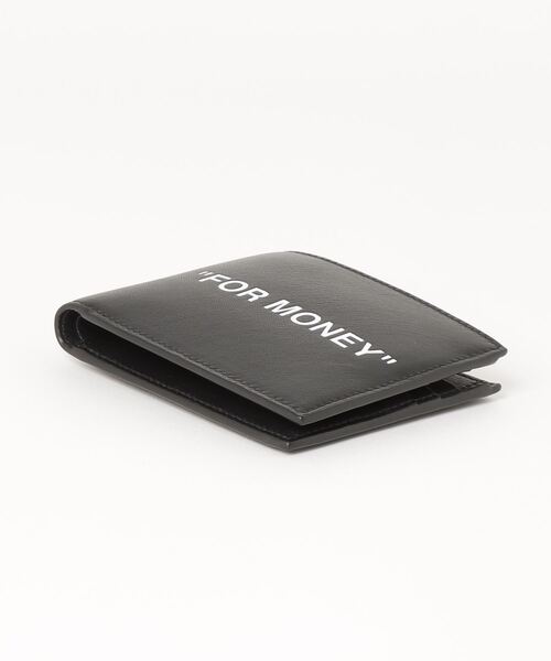 off white（オフホワイト）の「QUOTE BIFOLD WALLET（財布・メンズ・ブラック・ONE SIZE）」の4枚目の写真