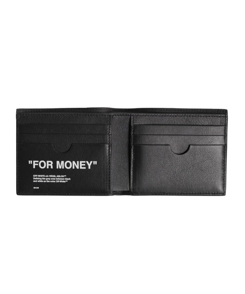 off white（オフホワイト）の「QUOTE BIFOLD WALLET（財布・メンズ・ブラック・ONE SIZE）」の3枚目の写真