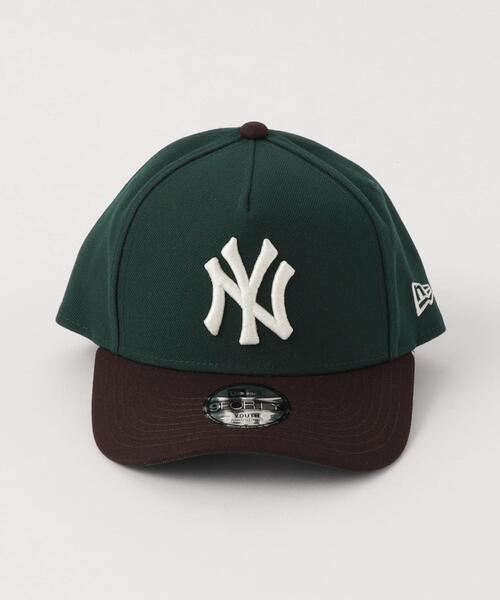 NEW ERA（ニューエラ）の「＜NEW ERA＞ YOUTH 9FORTY キャップ / 帽子（キャップ・キッズ・ダークブラウン/ダークグリーン・FREE）」の3枚目の写真
