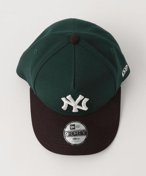 NEW ERA（ニューエラ）の「＜NEW ERA＞ YOUTH 9FORTY キャップ / 帽子（キャップ・キッズ・ダークブラウン/ダークグリーン・FREE）」の6枚目の写真