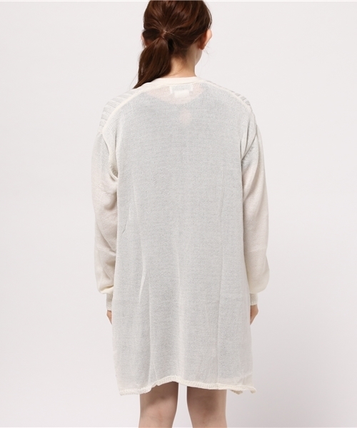 OUTLET(アウトレット)の「【CIAOPANIC TYPY】コットン麻ロングカーディガン(カーディガン/ボレロ・レディース・ネイビー/グレー/オフホワイト・ONE)」の6枚目の写真