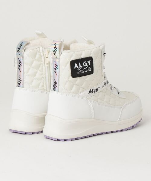 algy（アルジー）の「ALGY アルジー キッズ ショートブーツ 6006（ブーツ・キッズ・ブラック/ホワイト・23.0cm/21.0cm/20.0cm/24.0cm/22.0cm）」の3枚目の写真