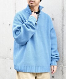 SHIPS any | SHIPS any: 〈手洗い可能〉ハーフジップ 畦編み ドライバーズ ニット 23AW◇(ニット/セーター)