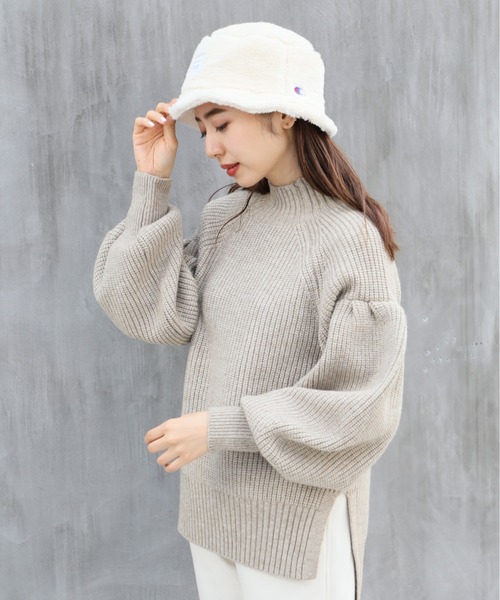 Champion(チャンピオン)の「【Champion】199-905B (387-4012)ボアチケットバケットハット(ハット・メンズ・ピンク/オフホワイト/グレー/ベージュ/ブラック・FREE)」の7枚目の写真