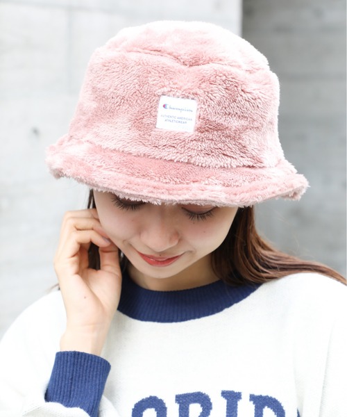 Champion(チャンピオン)の「【Champion】199-905B (387-4012)ボアチケットバケットハット(ハット・メンズ・ピンク/オフホワイト/グレー/ベージュ/ブラック・FREE)」の20枚目の写真